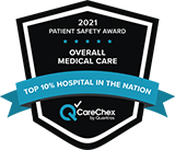Top 10% in Nation for Overall Medical Care Patient Safety